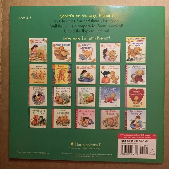 Biscuit's Christmas Eve Lift The Flaps Book by Capucilli, Alyssa Satin New - Picture 2 of 5